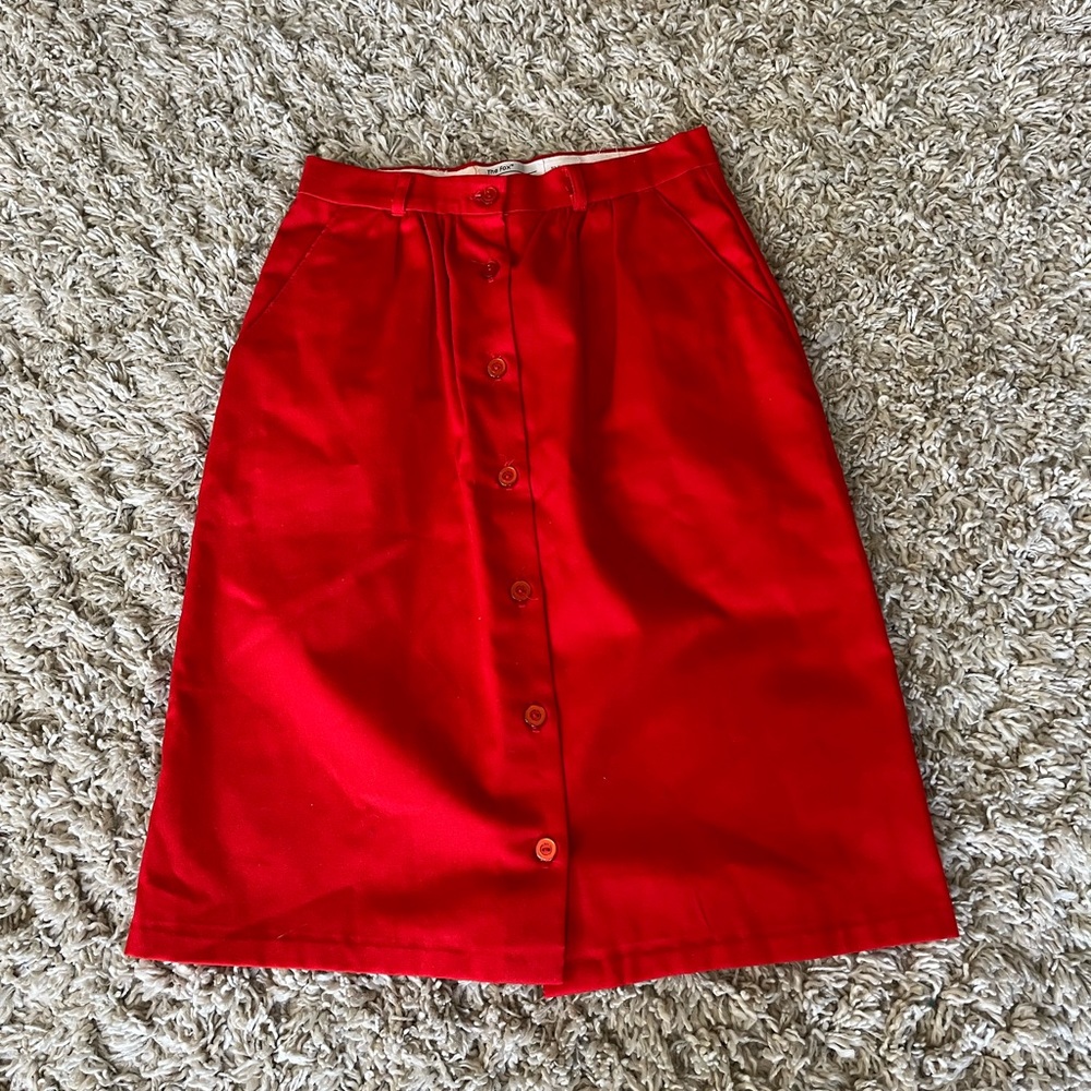 COPY - VINTAGE Red size 9 JCPenney The Fox midi skirt